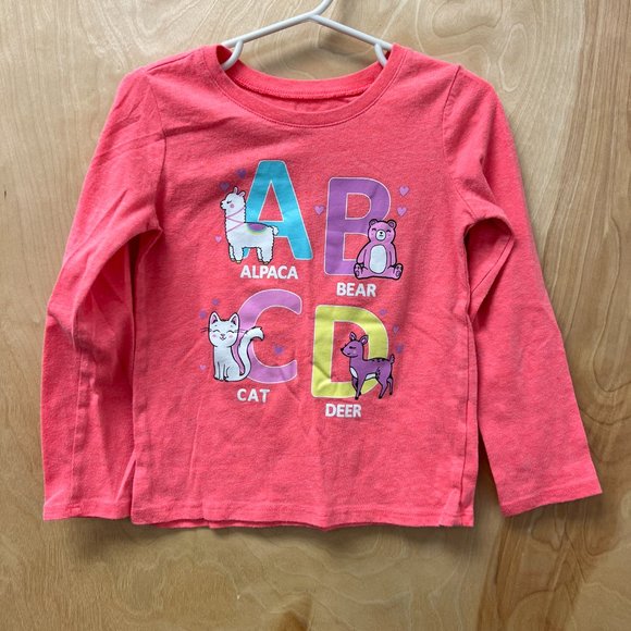4T Girl's Longsleeve T-Shirts, Set of 4 (Multiple Brands) - Picture 10 of 12